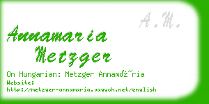 annamaria metzger business card
